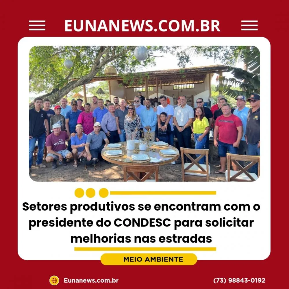 Setores produtivos se encontram com o presidente do CONDESC para solicitar melhorias nas estradas