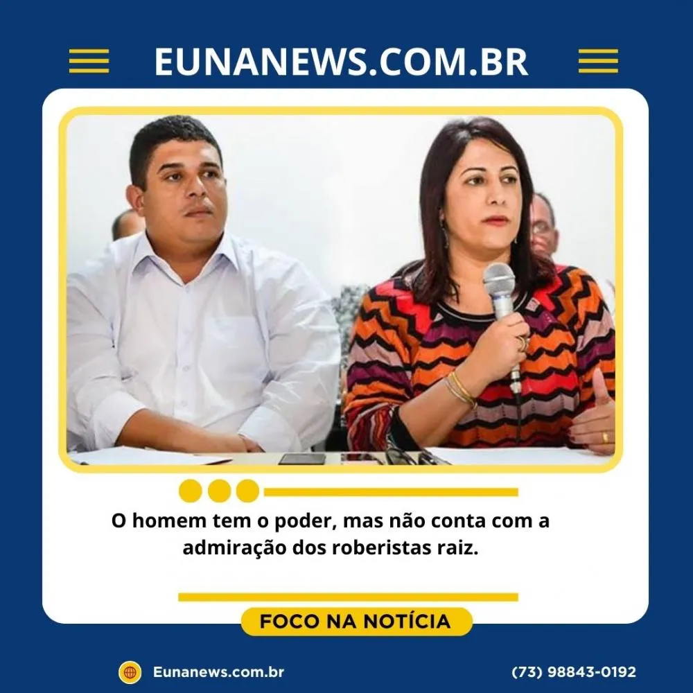 O homem tem o poder, mas não conta com a admiração dos roberistas raiz.