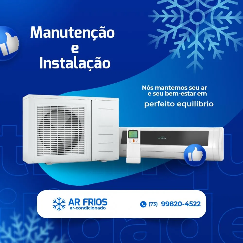 Especializada em instalação e manutenção de ar condicionado a empresa AR FRIOS é a sua escolha certa.