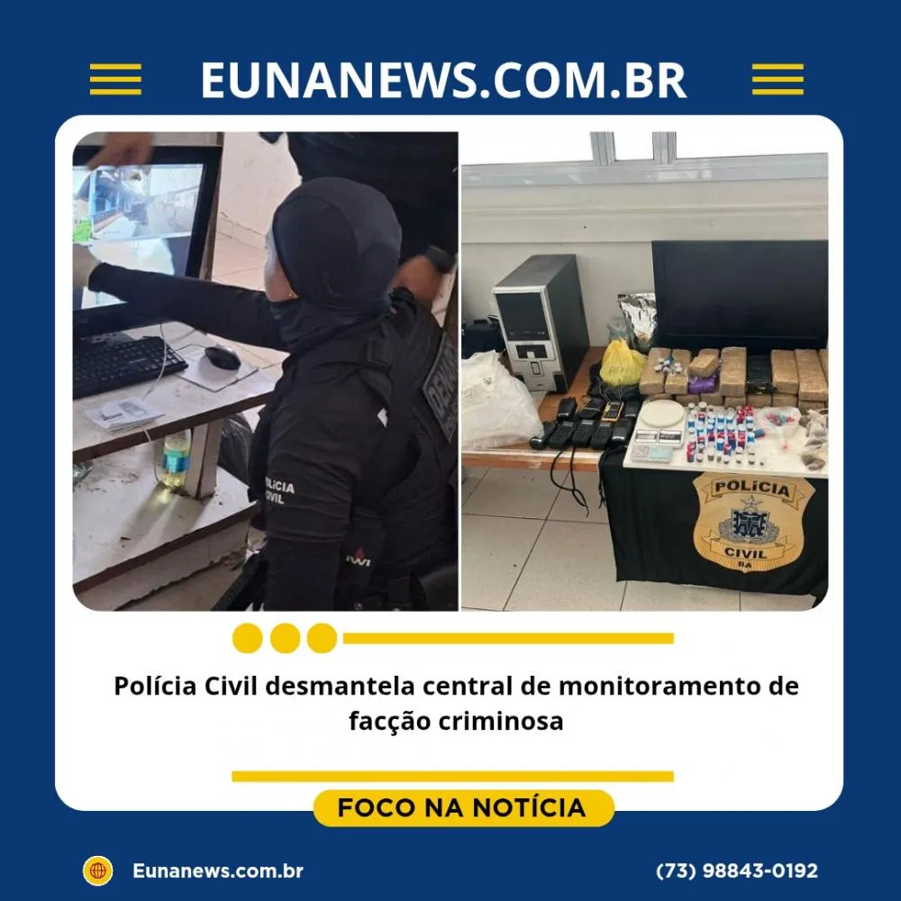 Polícia Civil desmantela central de monitoramento e acampamento de facção criminosa