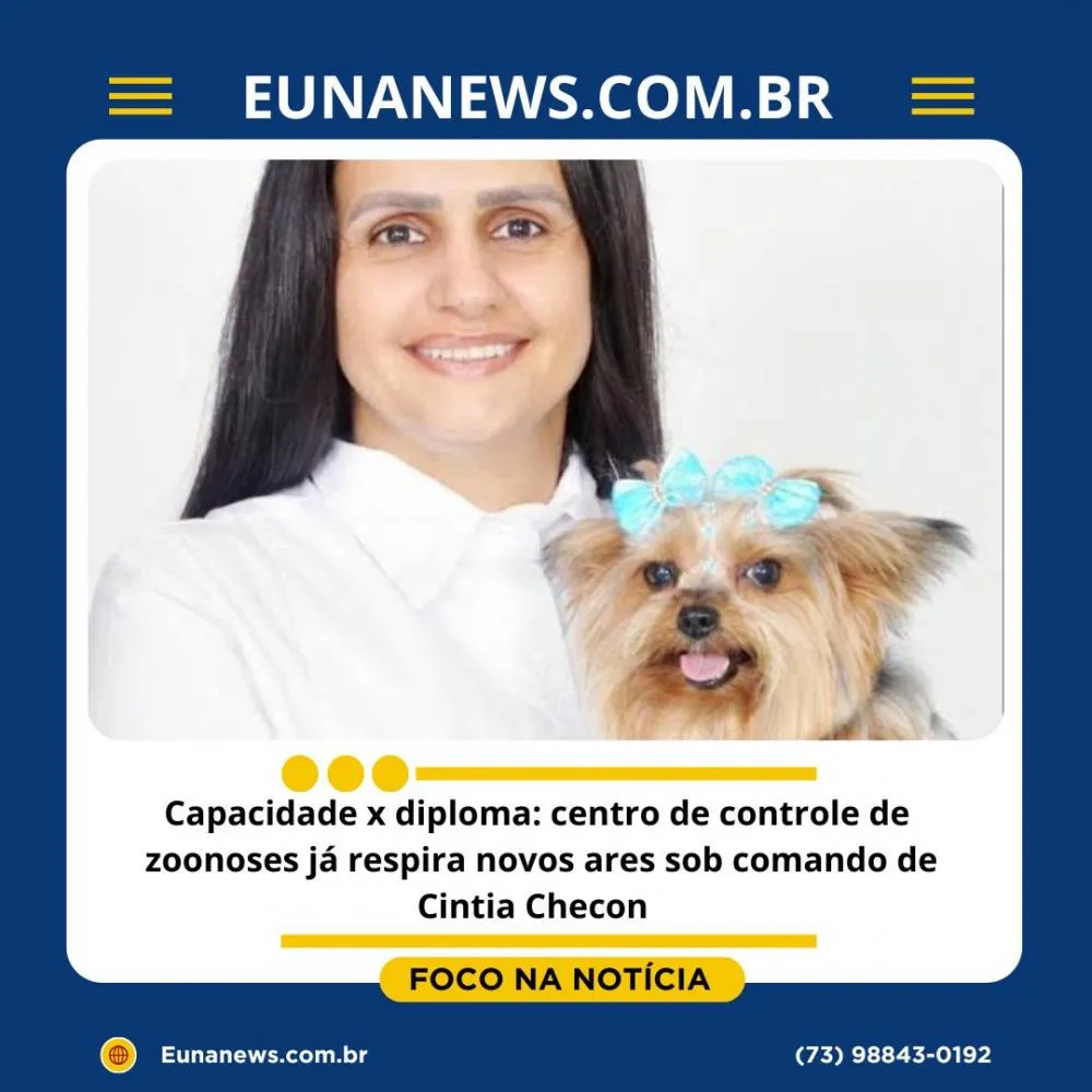 Capacidade x diploma: centro de controle de zoonoses já respira novos ares sob comando de Cintia Checon 