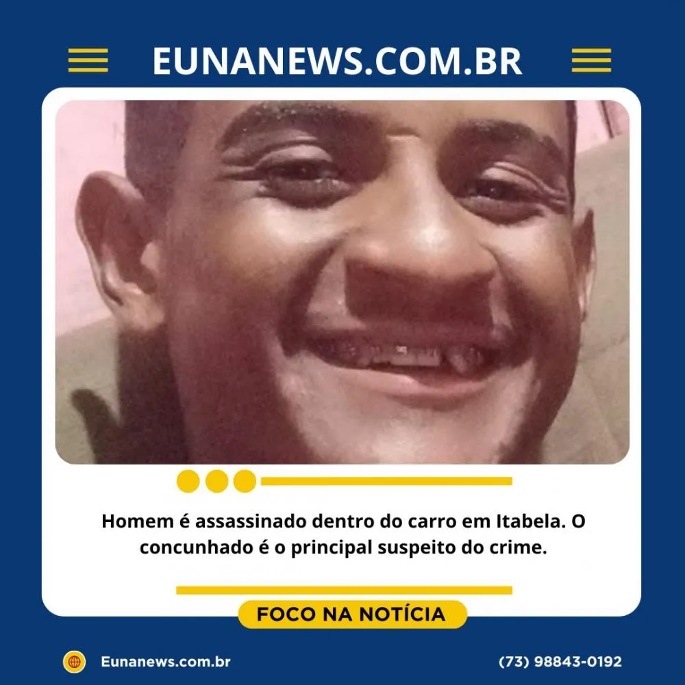 Homem é assassinado dentro do carro em Itabela. O concunhado é o principal suspeito do crime.