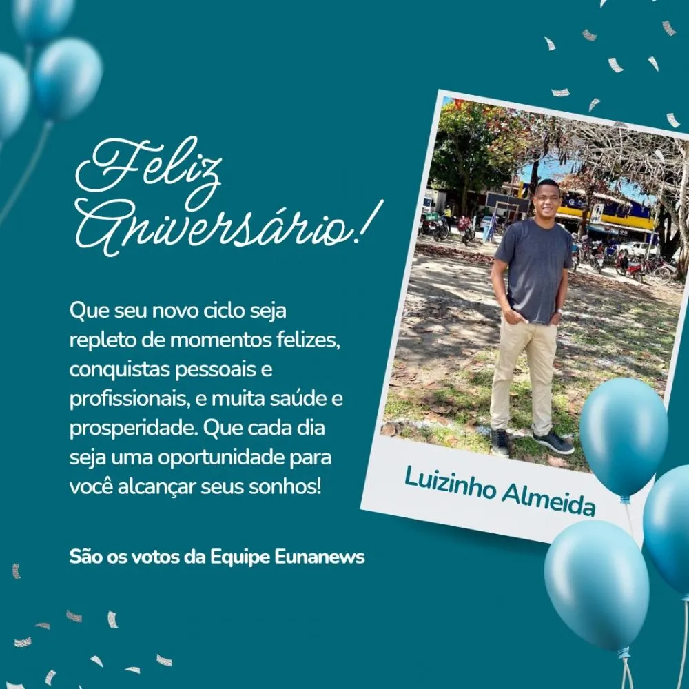 Feliz aniversário ao amigo Luiz Almeida 