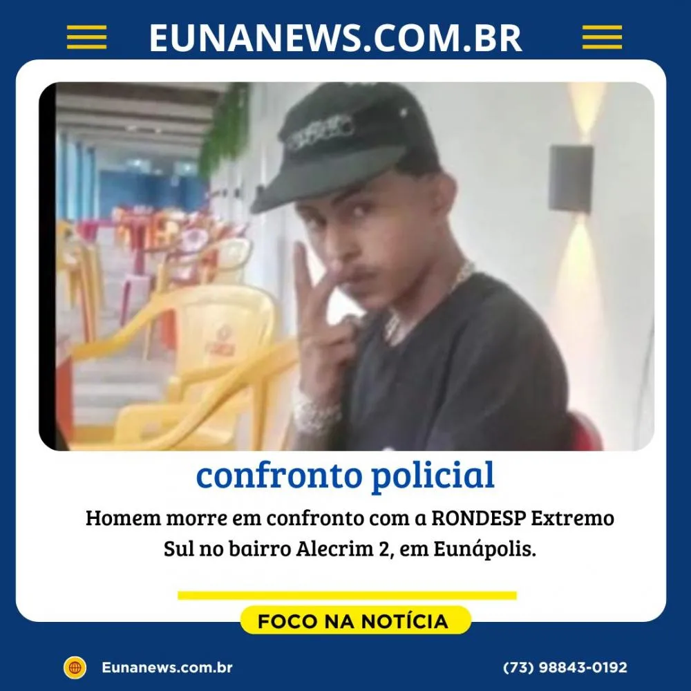 Homem morre em confronto com a RONDESP Extremo Sul no bairro Alecrim 2, em Eunápolis.