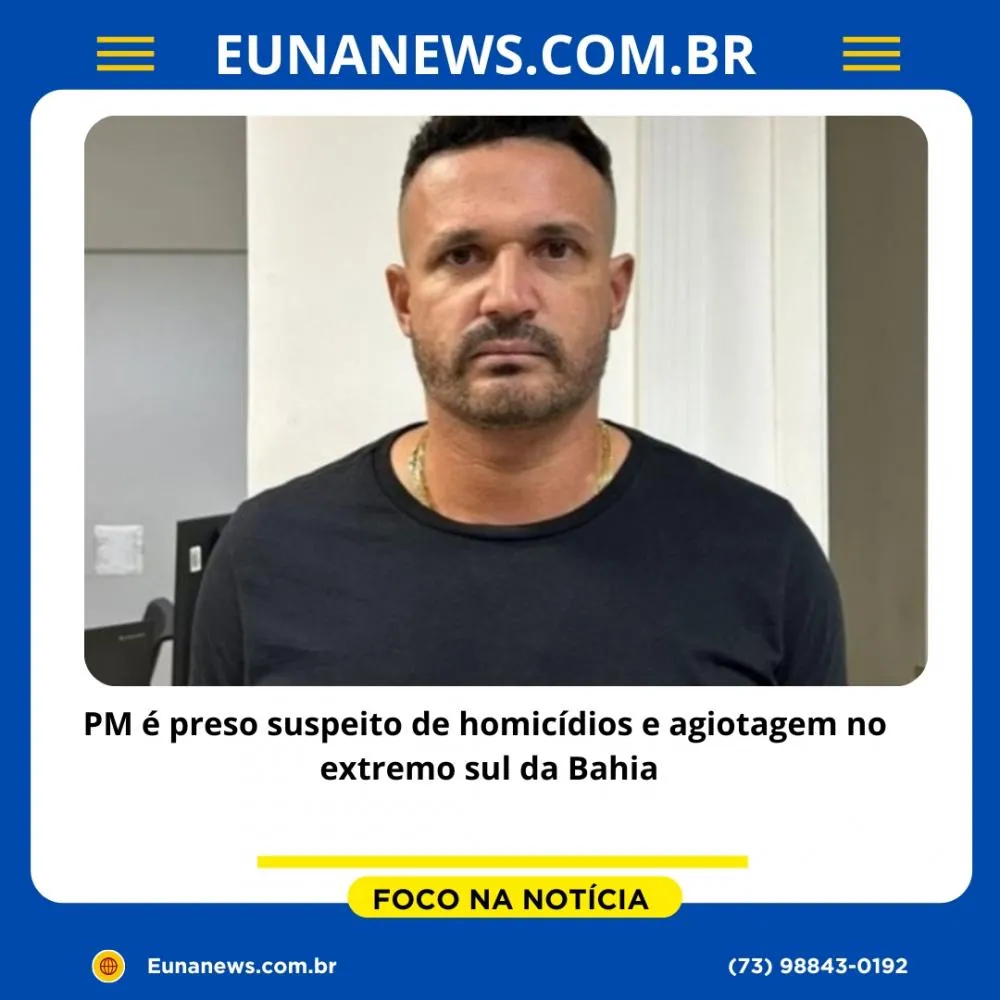 PM é preso acusado de homicídios e agiotagem em Itabela.