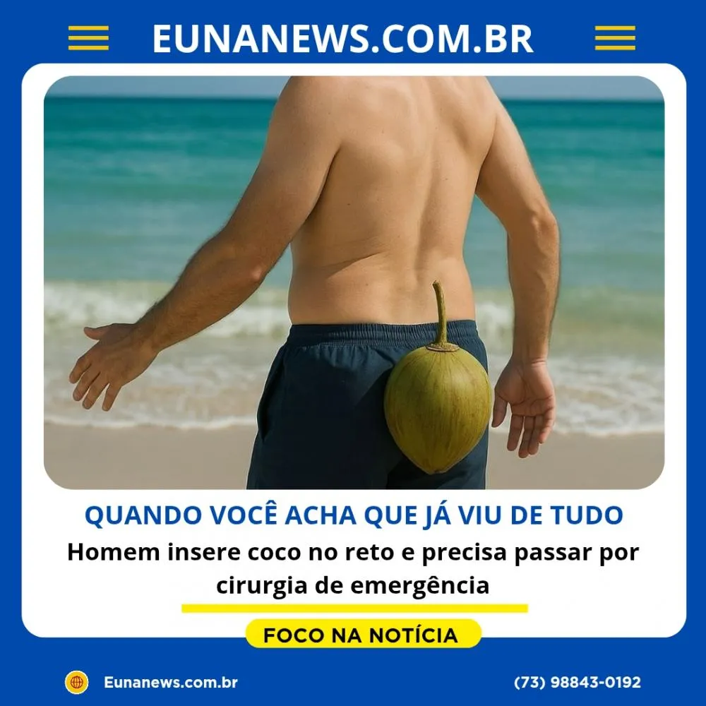 Homem insere coco no reto e precisa passar por cirurgia de emergência