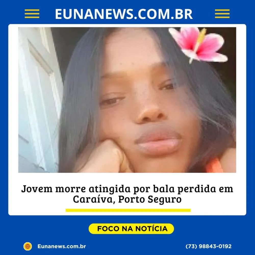 Jovem morre atingida por bala perdida em Caraíva, Porto Seguro