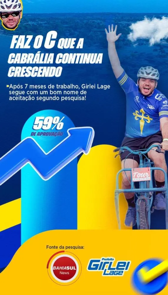 Aliados da gestão Girlei espalham fake news sobre suposta aprovação de mandato em Santa Cruz de Cabrália