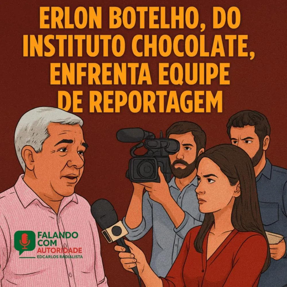 ERLON BOTELHO, DO INSTITUTO CHOCOLATE, ENFRENTA EQUIPE DE REPORTAGEM