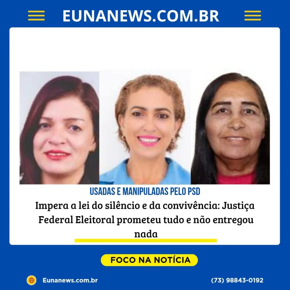 Impera a lei do silêncio e da convivência: Justiça Federal Eleitoral prometeu tudo e não entregou nada