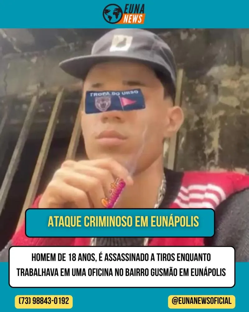 Homem de 18 anos, foi assassinado a tiros enquanto trabalhava em uma oficina no bairro Gusmão