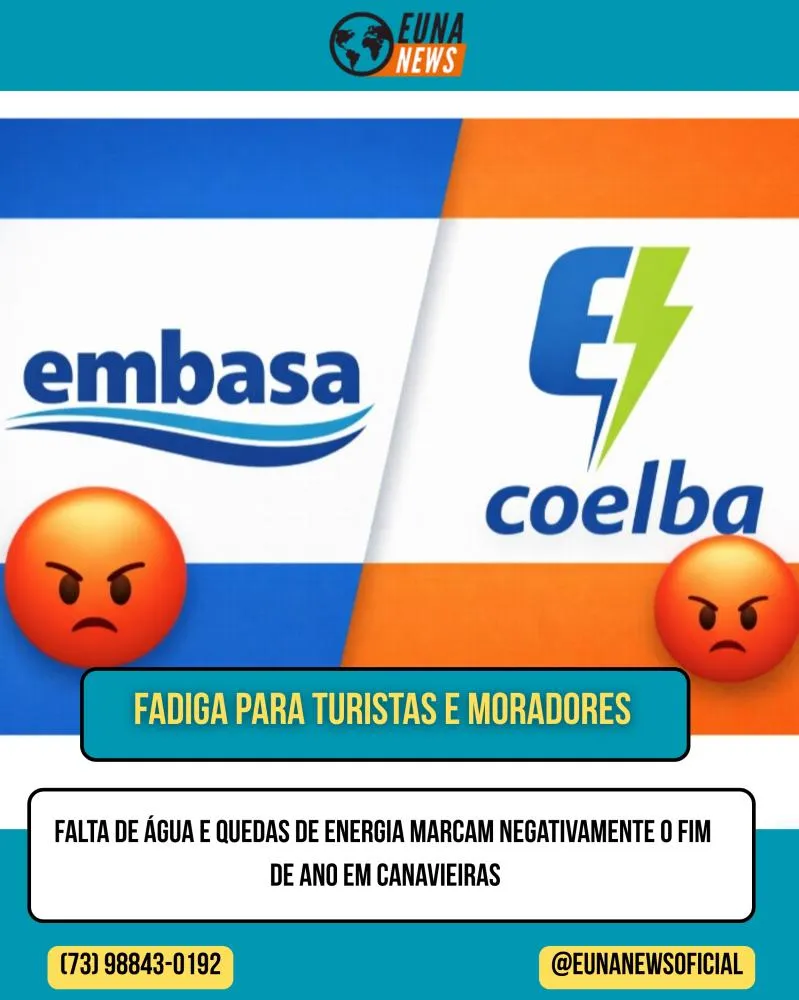 Embasa e Coelba marcam negativamente o fim de ano em Canavieiras com falhas em serviços básicos