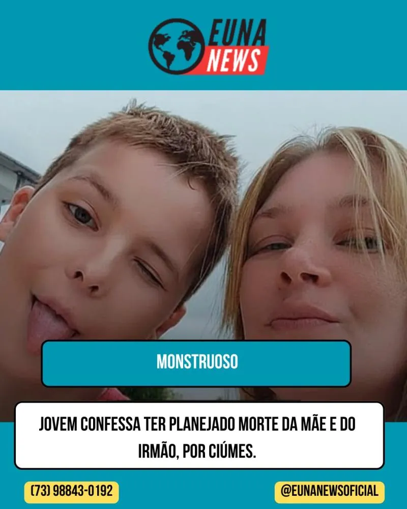 Jovem confessa assassinato da mãe e irmão por ciúmes