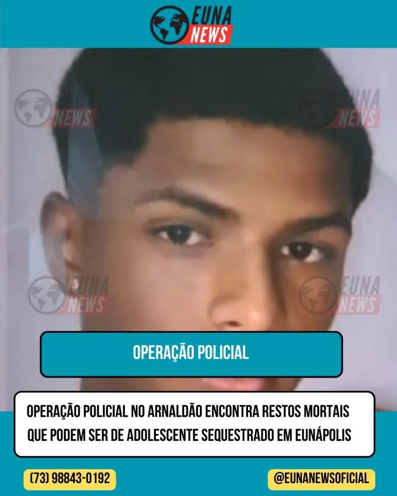 Operação policial no Arnaldão encontra restos mortais que podem ser de adolescente sequestrado em Eunápolis.