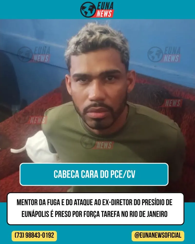 Preso no Rio de Janeiro um dos principais líderes de facção com atuação no Extremo Sul da Bahia