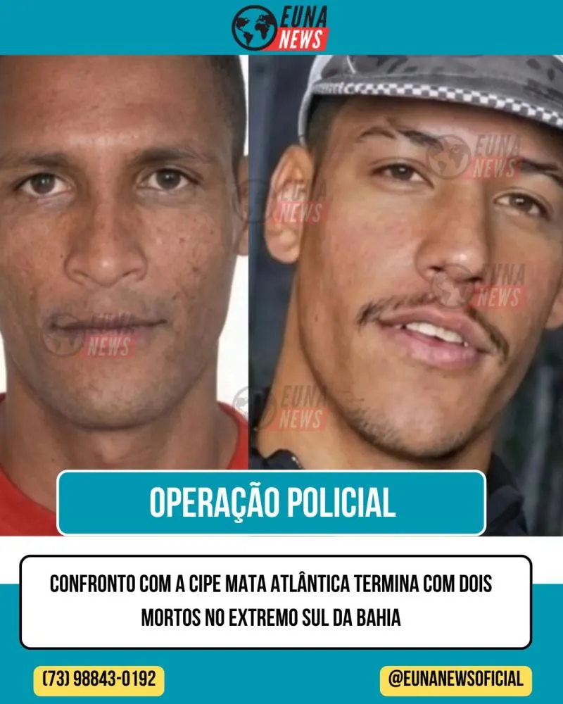 Operação policial termina com dois suspeitos mortos no extremo sul da Bahia 