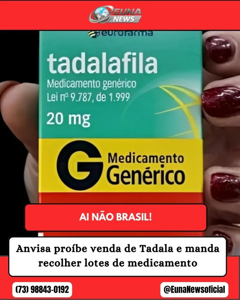 Anvisa proíbe venda do “Tadala Pro Max” e determina recolhimento de lotes em todo o país