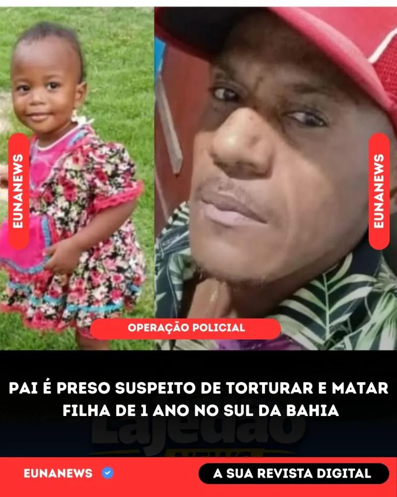 Pai é preso suspeito de torturar e matar filha de 1 ano no sul da Bahia