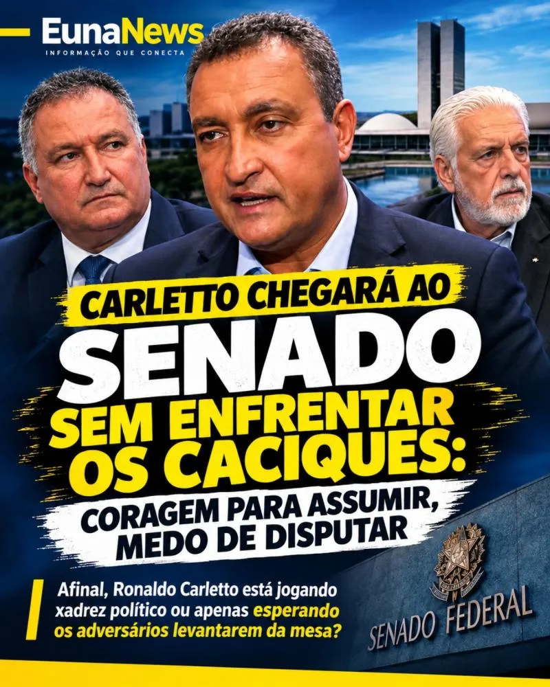 Carletto chegará ao Senado sem enfrentar os caciques: coragem para assumir, medo de disputar
